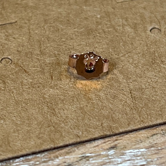 Rose Gold Solid 925 Sterling Silver Sapphire Gemstone Push Back Stud Earrings - Picture 6 of 10